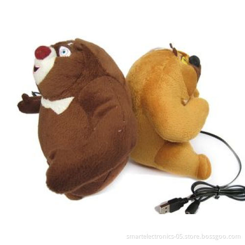 Dancing Bear USB Speaker, Plug-and-Play/2-year Warranty/Pretty Packing/Customized Requests Available